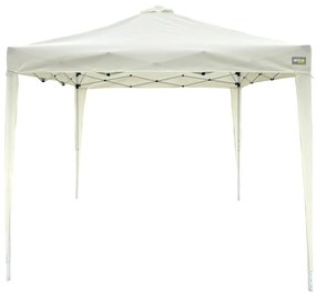Gazebo Aktive 300 x 250 x 300 cm Stoffa Acciaio Bianco