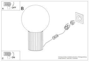 Sollux SL.1756 - Lampada da tavolo HALO 1xG9/8W/230V diametro 12 cm rosa