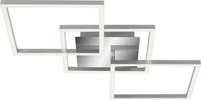 Plafoniera LED Frames argento IP20, 2600 lumen