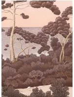 Isidore Leroy Carta da parati panoramica Port Cros - Bois de Rose Panel C
