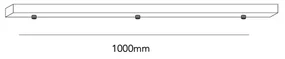 Ceiling Base L1000/3 Lampade a Sospensione Black - LIGHT-POINT