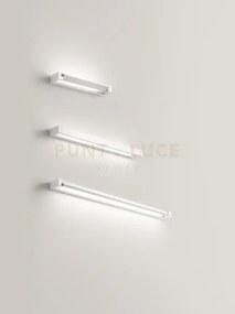 Applique in metallo verniciato bianco sway led 35w cct 3000k 4000k ...