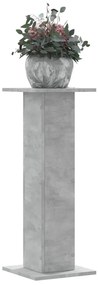 Supporti Per Piante 2 Pz Grigio Cemento 30x30x80 Cm Truciolato /