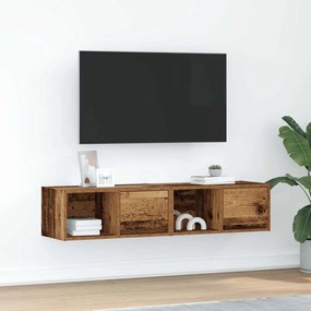 Mobili Porta Tv 2 Pz Legno Antico 60x31x25,5 Cm İn Truciolato /