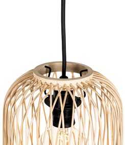 Lampada a sospensione da esterno intelligente in rattan 3 luci con LED - Calamus