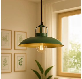 Brilagi - LED Lampadario a sospensione con filo FLAMENGO 1xE27/60W/230V verde