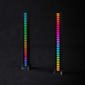 Nedis GALDP110BK - Lampada da tavolo LED RGB ricaricabile LED/250 mAh