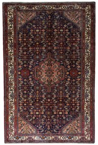 Hamedan Tappeto 230x350 Blu (Iran) Annodato A Mano