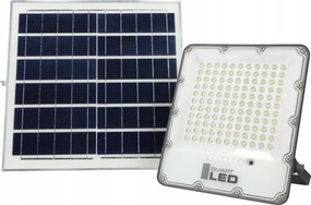 Proiettore solare dimmerabile LED/150W/3,2V 5000K 15000 mAh IP65 nero + telecomando