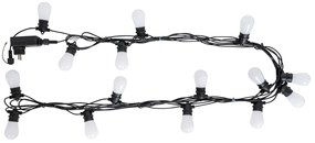 Catenaria di luci LED intelligenti 15 metri 15 luci opale RGBW IP44 - Chill