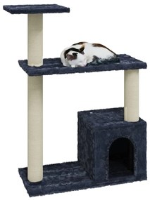 Albero per gatti con tiragraffi in sisal grigio scuro 70 cm
