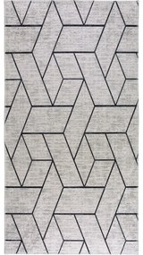 Tappeto lavabile grigio chiaro 80x200 cm - Vitaus