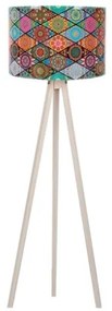 Lampada Treppiede Da Terra 38x145 Cm Design Moderno Multicolore