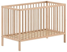 Lettino in legno di pino di colore naturale 60x120 cm DINO - Vipack