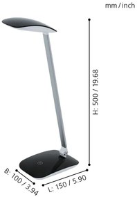 Eglo 95696 - Lampada LED da tavolo CAJERO 1xLED/4,5W/USB