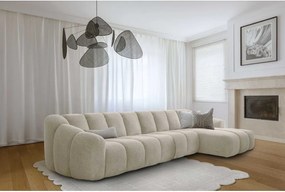 Divano angolare beige (con penisola a destra/con chaise lounge) Shell – Miuform