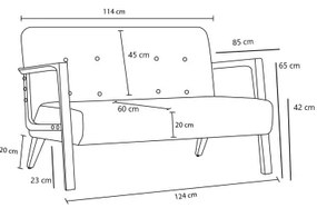 Divano due posti TUMI marrone