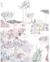 Isidore Leroy Carta da parati panoramica Jardin de France - Gris Rose Panel A
