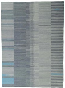 Kilim Tappeto 370 x 270 Nero (Iran) Tessuto A Mano