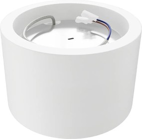 Plafoniera Tonda da Soffitto GX53 in Gesso Pitturabile - Serie VOLUMI