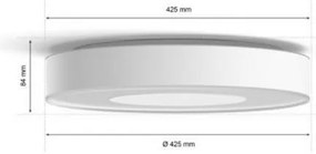 Philips -LED RGB Lampada da bagno dimmerabile Hue LED/52,5W/230V IP44 d. 425