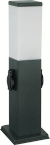 Brilagi - Lampada da esterno con 2 prese SCHUKO NOVA 1xE27/15W/230V 40 cm IP44 antracite