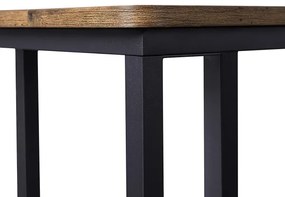 Tavolino portaoggetti mobile ELDUR, marrone/nero