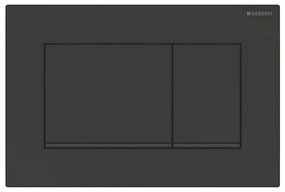 Placca di comando Geberit Sigma30 nero opaco con inserto nero lucido