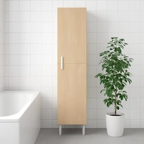 Colonna per mobile bagno Easy SENSEA 2 ante P 32 x L 35 x H 186 cm rovere placcato legno