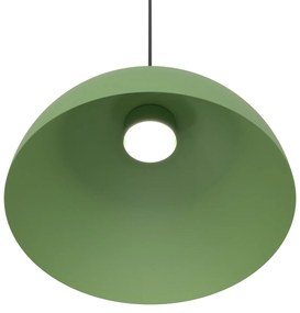 Lampadario Minimal Efesto Acciaio Nero Verde 1 Luce Gx53