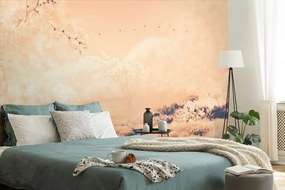 Carta da parati – Tra le braccia degli alberi Peach Fuzz