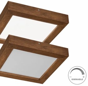Brilagi-Luce LED dimmerabile WOODY FRAME LED/24W/230V quercia 30x30 cm IP44 + +TC