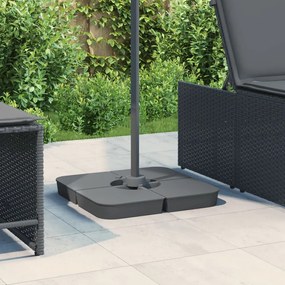 Set Base Per Ombrellone 4 Pz Con Supporto A Croce 100 Kg Pp /