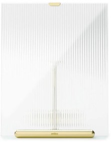 Cornice dorata in vetro verticale con sostegno 19x23 cm Flute – Umbra