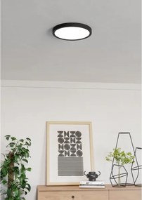 Eglo 901373 -LED RGBW Dimmerabile plafoniera per bagno FUEVA-Z LED/14,3W/230V 27,8cm IP44 nero