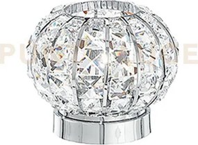 Lume concert cromo 1 luce attacco e27 20x20x18cm in metallo e crist...