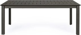 Tavolo Allungabile In Alluminio Antracite Per Esterni 110x200-300 Konnor Bizzotto