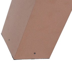 Lampada da terra per esterni industriale marrone ruggine 80 cm IP44 - Charlois