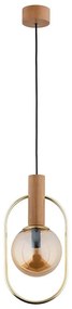 Lampadario a sospensione con filo MUFI 1xE14/10W/230V oro/beige