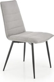 Sedia imbottita K493 grigio - H92 cm