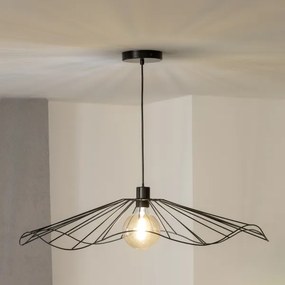 Brilagi - Lampadario LED sospeso su cavo CERIA WIRE 1xE27/40W/230V Ø 80 cm nero