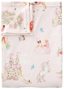 Coperta per bambini rosa in micropile 150x200 cm Fairytale – Belle &amp; Boo