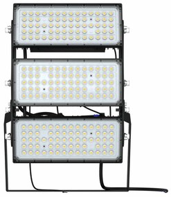 Faro Modulare LED 600W IP66, 167lm/W, Dimmerabile DALI - INVENTRONICS Colore  Bianco Naturale 4.000K, Scegli l'angolo di illuminazione 30°, Scegli le staffe dei moduli Orientabili