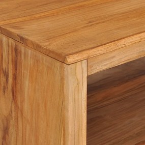 Tavolino da Salotto 80x80x40 cm in Legno Massello di Mango