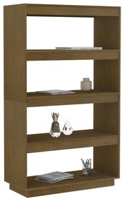 Libreria/divisorio marrone miele 80x35x135 cm in legno di pino