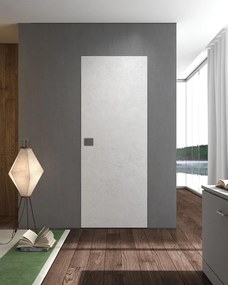 Porta filomuro a battente Nairobi Primer in legno colore bianco, L 70 x H 210 cm, apertura a destra
