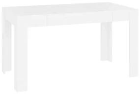 Tavolo da pranzo bianco 140x74,5x76 cm in legno multistrato