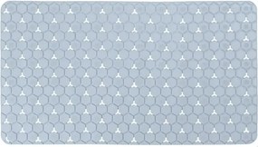 Tappeto bagno antiscivolo azzurro 75x43 cm Maya