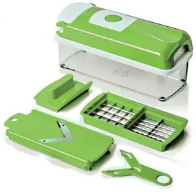 Trade Shop - Affettatutto Frutta Verdura Taglia Trita Sminuzza Affetta Tutto Con Accessori
