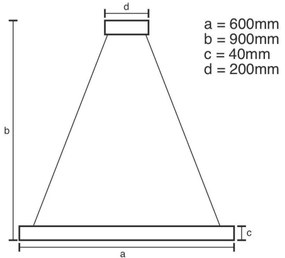 Brilagi - Lampadario a sospensione con filo LED dimmerabile CIRCLE LED/42W/230V 3000-6500K marrone + +TC